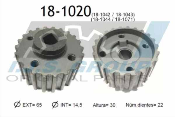 IJS GROUP Шестерня, коленчатый вал 18-1043